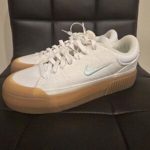 Nike Court Legacy Lift Platform White Mint  New Women Shoes Size 8 FZ2606-102